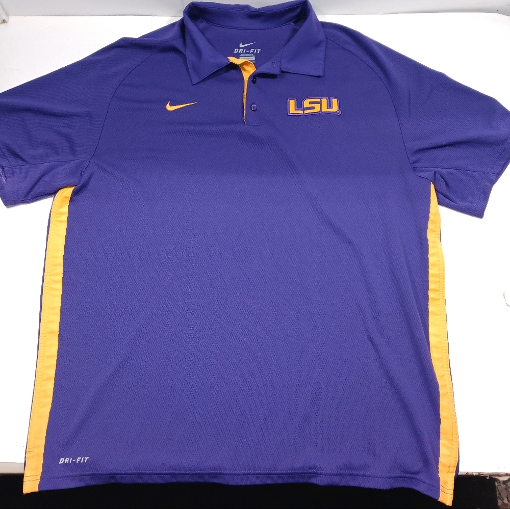 Nike DriFit LSU Polo Shirt XL